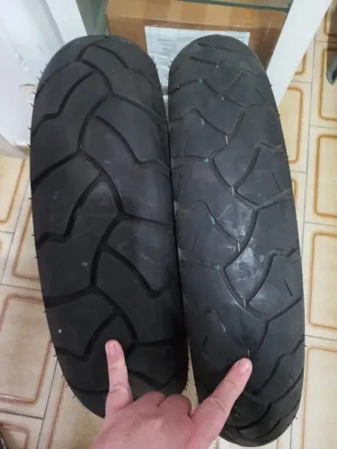 Kit 2 Pneus Bridgestone 110/80-19 e 150/70r17