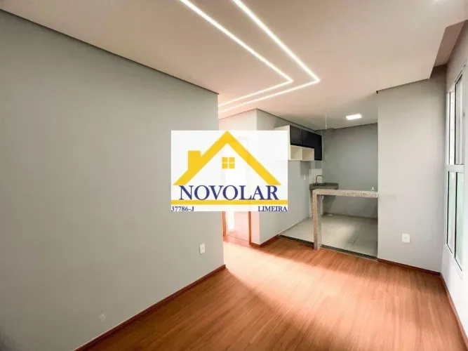 Apartamento para Locação em Limeira, Fazenda Duas Barras, 2 dormitórios, 1 banheiro, 1 vag
