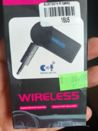 Adaptador receptor de som bluetooth para carro