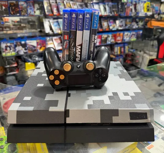 Ps4 Fat 1TB com 1 controle e 1 jogo