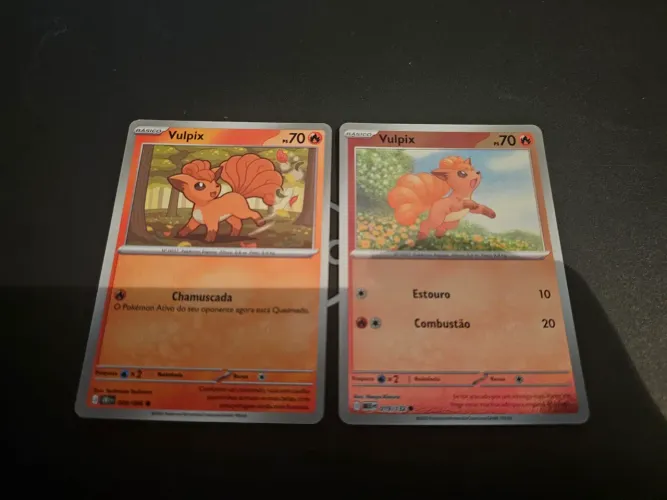 Coleção carta pokemon vulpix