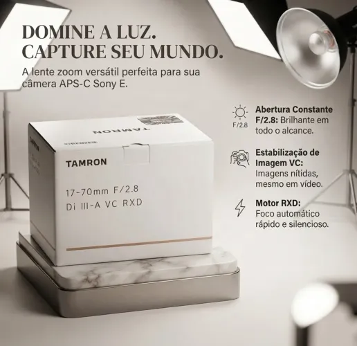 Lente Tamron 17-70mm F/2.8 Di III-A VC RXD - Nova na Caixa!
