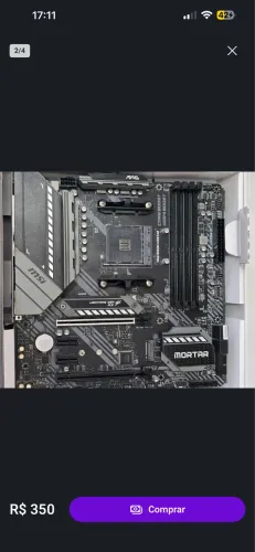 Placa mãe MSI Mortar B550-m