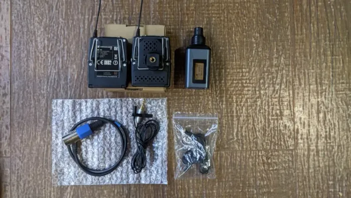 Microfone lapela Sennheiser ew100-G3 2 transmissores+1 receptor