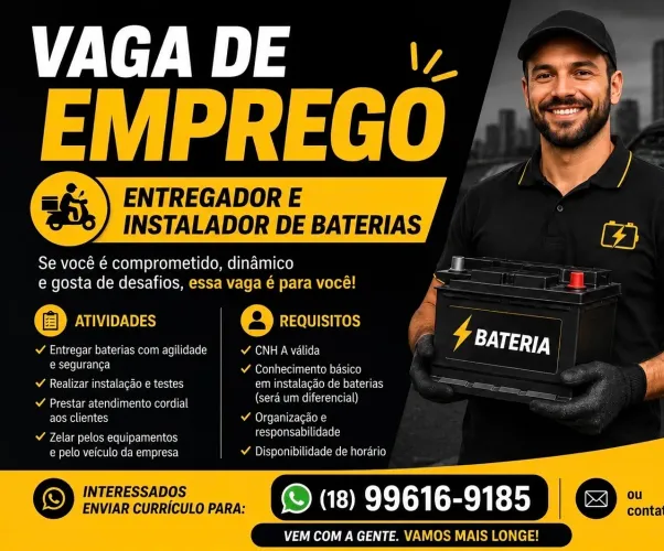 Entregador e instalador