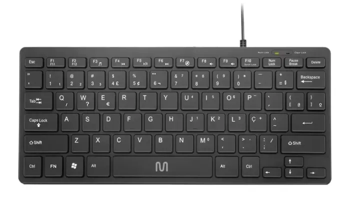 Teclado Com Fio Mini Multimídia