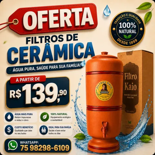 Filtros de cerâmica em promoção - A partir de: