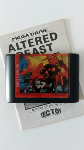 Cartucho RARO Mega Drive Altered Beast da TecToy + Manual 100% Original
