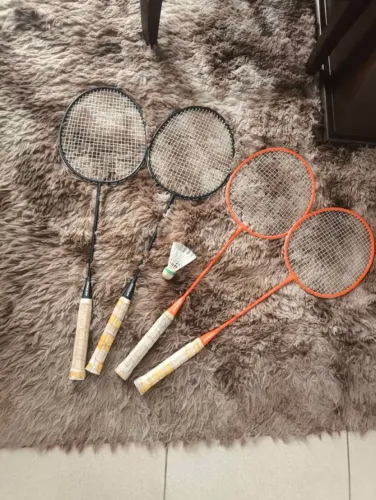 Kit 4 Raquetes de Badminton Artengo + Peteca