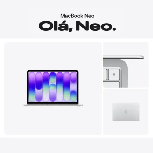 Macbook Neo (2026) 13" Prata/Branco | 256 SSD 8GB Ram | Lacrado | Nota Fiscal