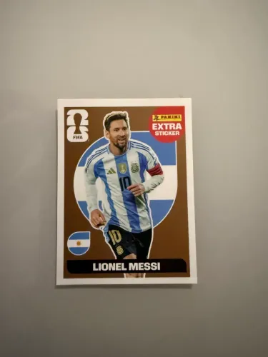 Figurinha Lionel Messi Extra Stickers Bronze