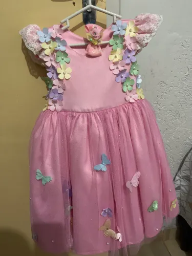 Vestido jardim das borboletas usado apenas uma vez!