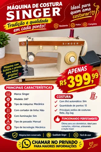 Máquina de costura Singer
