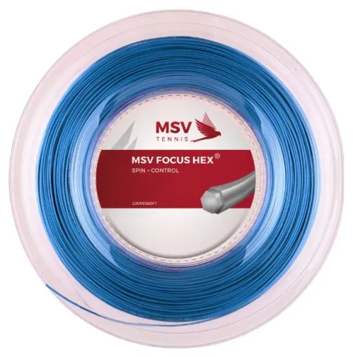 Corda Msv Focus Hex 1.23mm - Rolo com 200M Azul