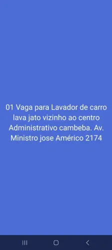 Lava jato estrela está contratando!!!