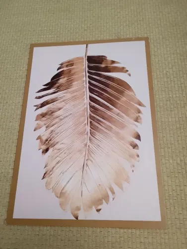 Quadro placa folha dourada 70x40