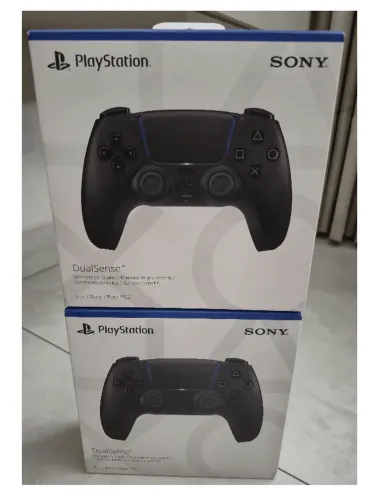 Controles PS5 Dualsense Midnight Black + Base Carregamento + Uncharted Lost Legacy PS4