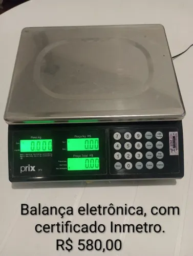 Balança eletrônica com selo Inmetro