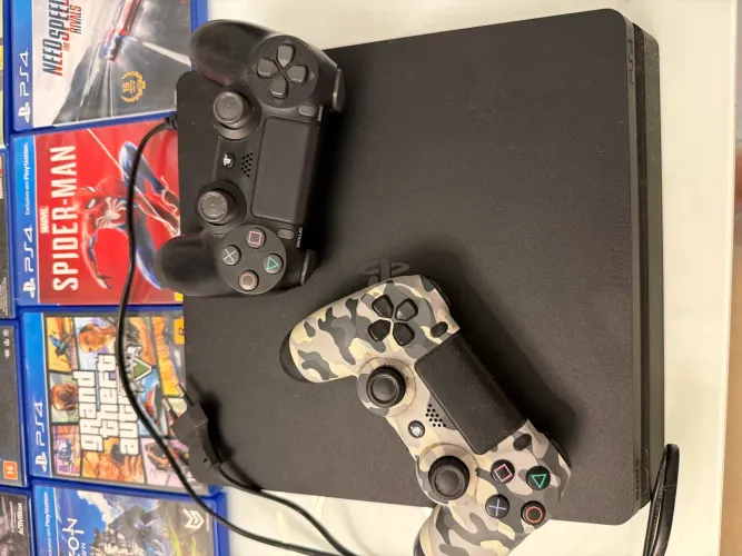 PS4 Slim 500GB + 1T HD Externo - PlayStation 4 único dono 