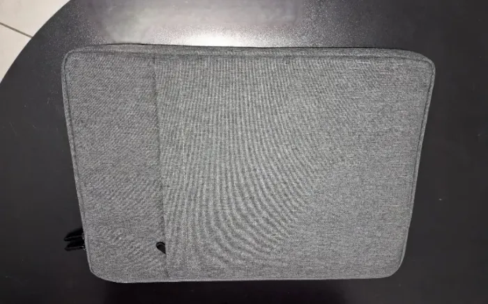Capa de Notebook Resistente com Zíper e Bolso, para Notebook de até 16" (Cor Cinza Mescla)