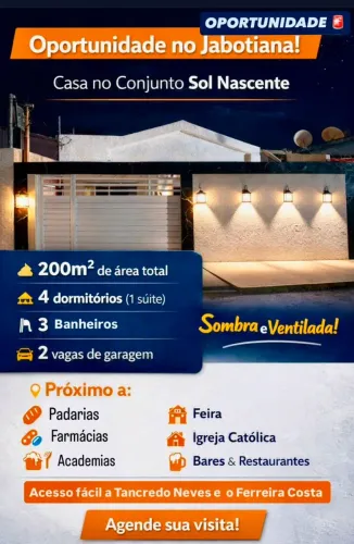 VD/ OPORTUNIDADE DE CASA NO SOL NASCESTE