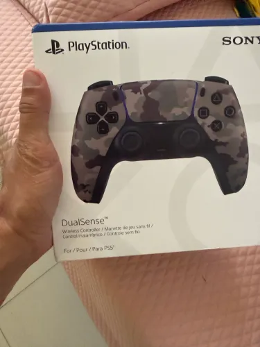 Controle Sony DualSense PS5, Sem Fio, Gray Camuflado