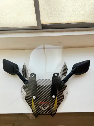 Kit esportivo parabrisa e retrovisor honda adv