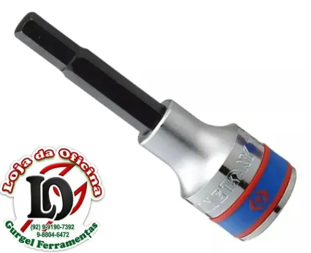 Soquete hexagonal ( allen) 8mm longo - King Tony-KT403508