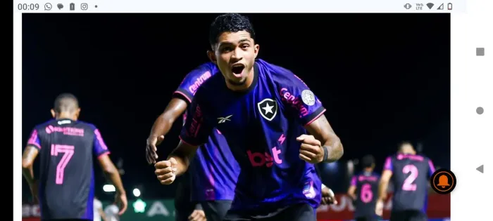 Camisa  Botafogo arcade roxa oficial usada contra a portuguesa 