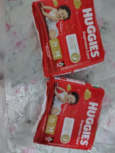 Fralda Huggies supreme Care, tamanho  M  (02 pacotes) 