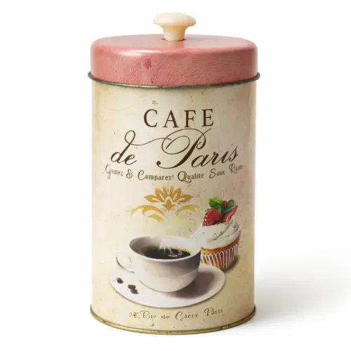 Lata Decorativa Café de Paris - Porta Café Vintage Retrô