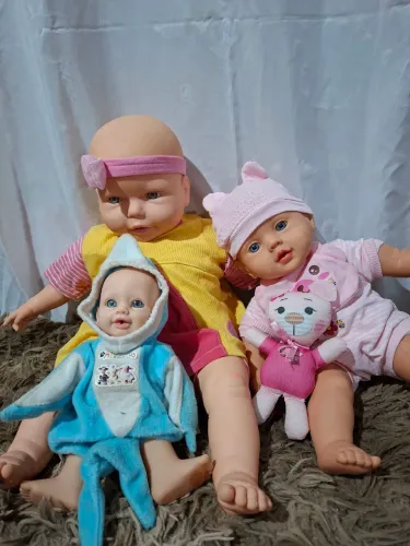 Kit 3 Bonecas Bebês