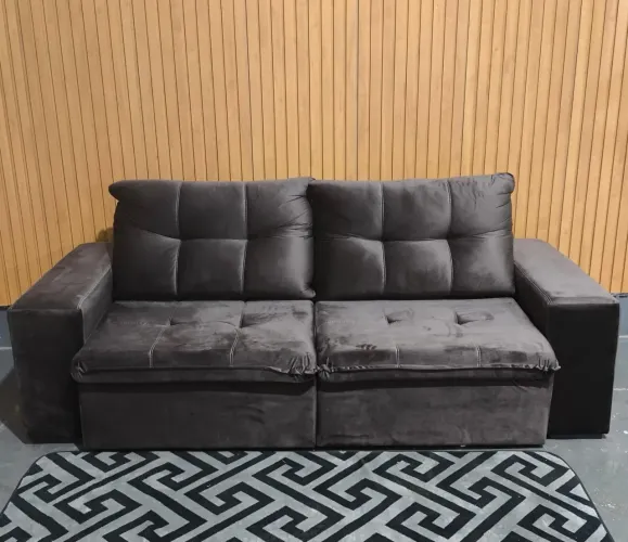 Sofa retrátil reclinável da solar estofado