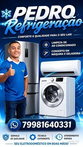 Conserto em máquinas, geladeira e ar condicionado