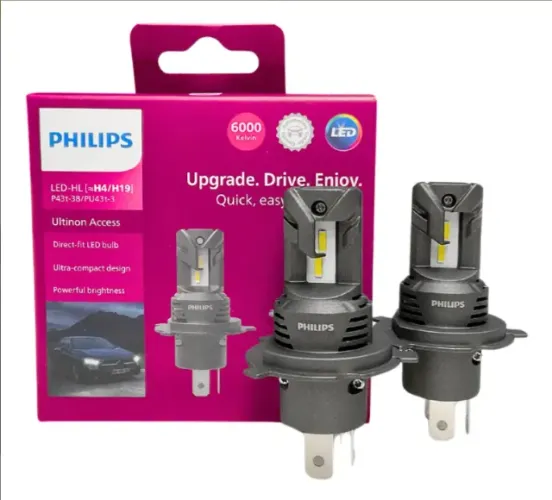 Par Led Philips Ultinon Access H4 H19 6000k (Compatível com HB20)
