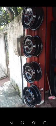 vendo um jogo de rodas aro 14 Fiat original
