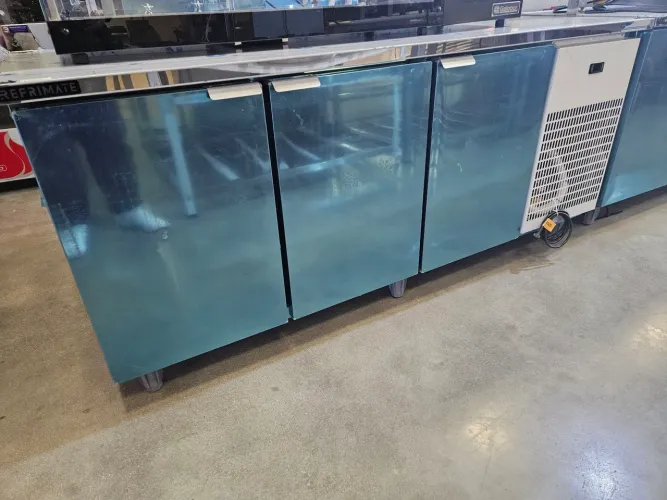 balcão de preparo refrigerado inox 2 metros