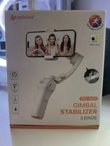 Estabilizador de Celular Portátil Gimbal com Rastreamento Inteligente de IA