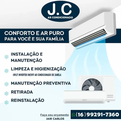 Instalação e manutenção de ar condicionado.
