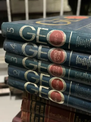 Coleção GEO Vintage Completa | Enciclopédia Geográfica Decorativa | Livros Retrô Clássicos
