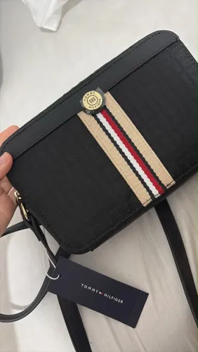 Bolsa tommy hilfiger feminina preta nova