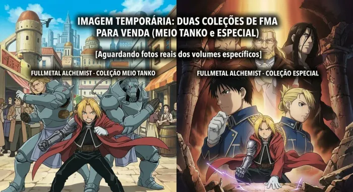 2 Coleções Mangás Fullmetal Alchemist FMA (Versão Meio-Tanko e Especial) JBC