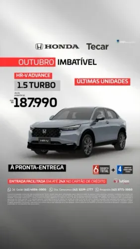 Honda HR-V Advance 1.5 TB 16V 5P Aut. 2026