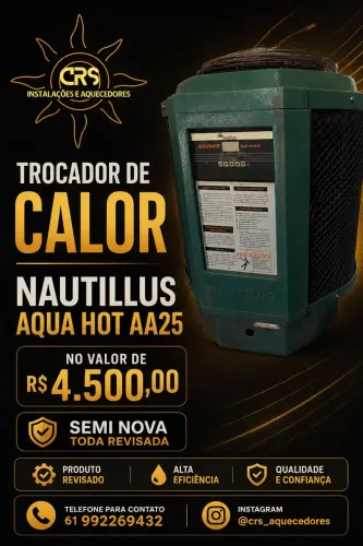 Trocador de calor Nautillus AA25 - até 35.000L
