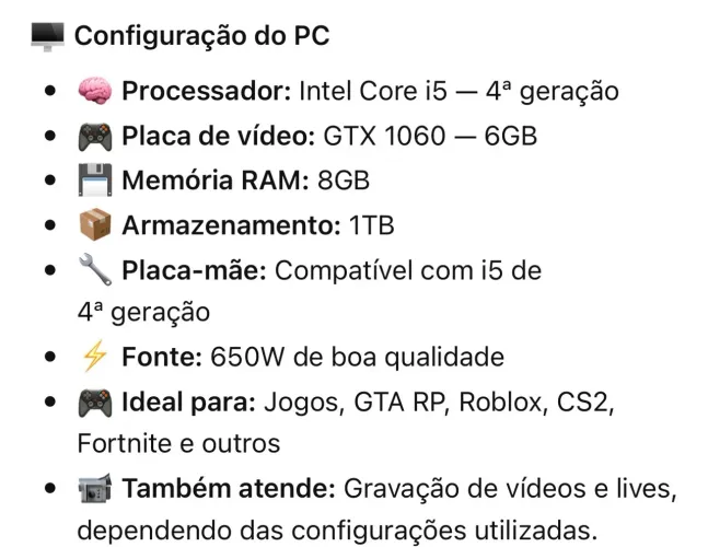 PC GAMER MUITO NOVO OPORTUNIDADE ?