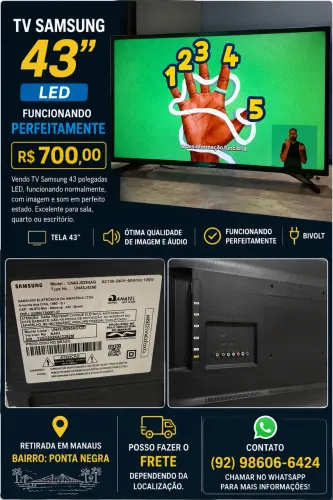 TV Samsung 43? LED - Funcionando Perfeitamente