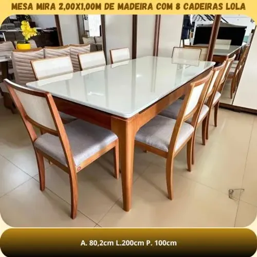 Mesa Mira c 8 cadeiras