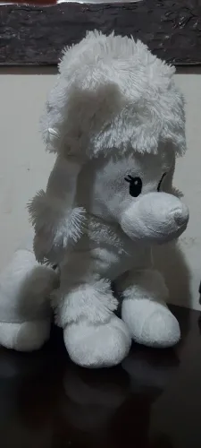 Pelucia Cachorro Poodle Branco