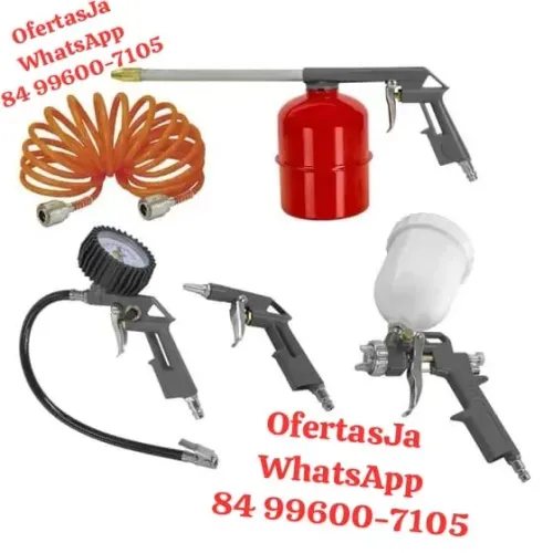 Kit Acessórios de Pintura para Compressor 5 Peças