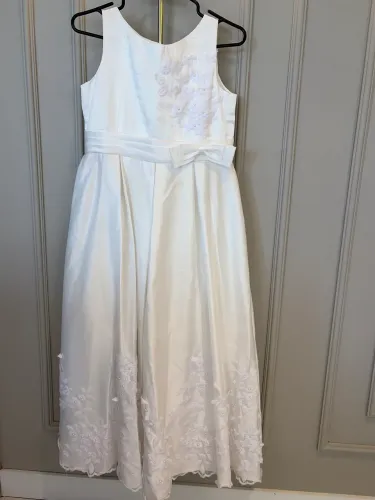 Vestido Daminha/Noiva Off White- Miami/EUA, na LANTING BRIDE (RETIRADA APENAS EM BELÉM)